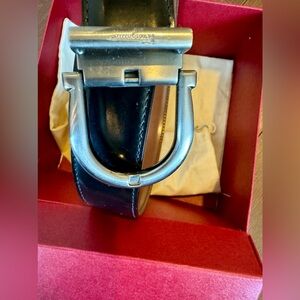 Salvatore Ferragamo Men’s Classic Gancio Belt with BOX
